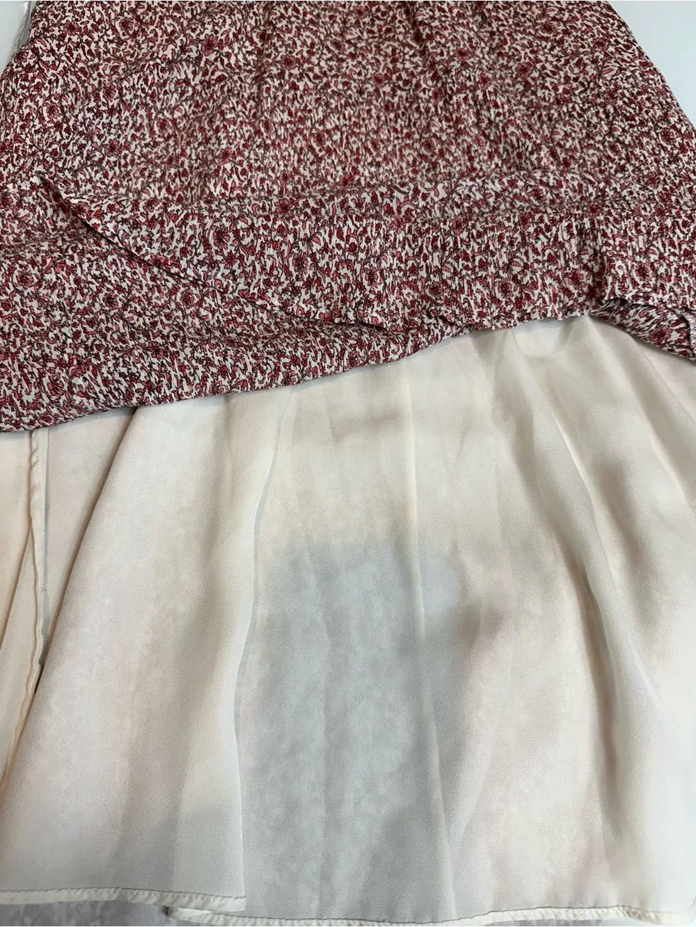 Tory Burch Floral Silk Cotton Midi Dress Pockets Puff Sleeve Lined Size 6